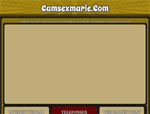 Tablet Screenshot of camsexmarie.com